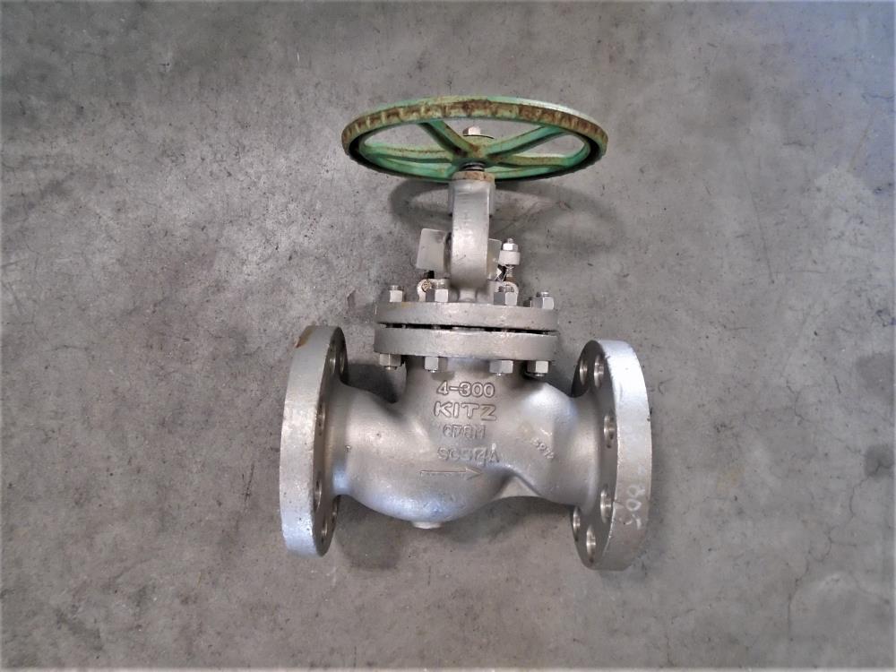 Kitz 4" 300# CF8M Globe Valve, Fig# 300UPAM-GRF